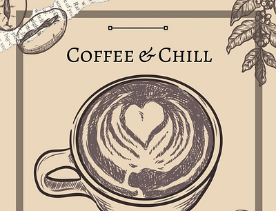 Coffee & Chill design graphic design illustration typography