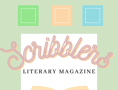 Scribblers Literary Magazine design graphic design illustration typography