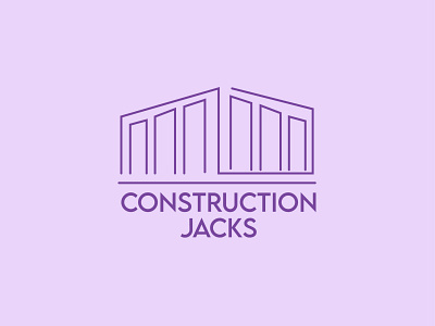 Construction Jacks branding custom logo design graphic design line art logo university branding