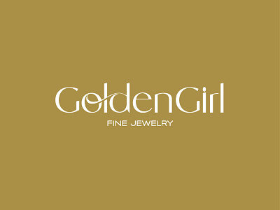 Golden Girl Jewelry branding custom logo design graphic design logo minimalist minimalistic logo modern logo small business branding small business logo typography
