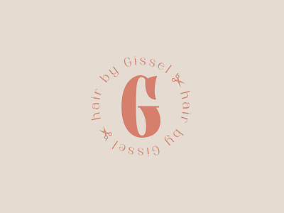 Hair by Gissel branding custom logo design graphic design logo small business branding small business logo typography