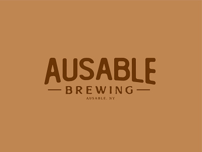 Ausable Brewing beer logo branding brewery logo brewing logo custom logo design drink logo graphic design logo simple logo typography vintage vintage logo