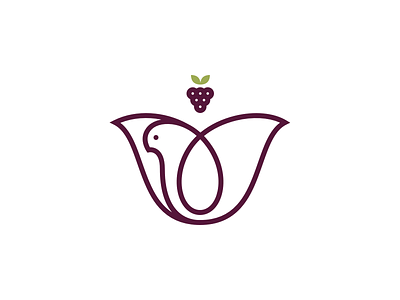 The Vineyard bird church dove flower grapes logo spirit tulip vine