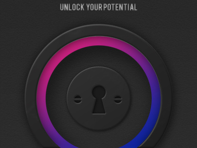 unlock your potential app blue gray iphone iphone app magenta purple ui ui design ux ux design
