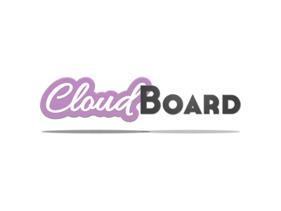 CloudBoard banner board cloud company etc logo offset shadow web design