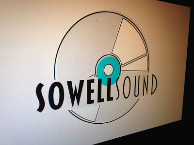 Sowell Sound album art audio blakely blue brand branding business circle design grunge identity logo mark record recording studio sound
