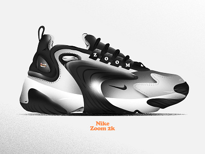 Nike Zoom 2k graphic design illustration sneaker
