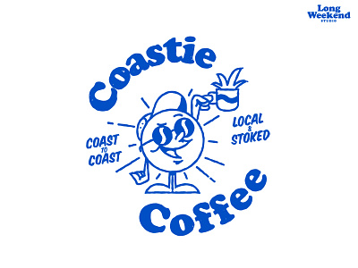 Coastie Coffee brand design graphic design hiphop identity illustration logo t shirt