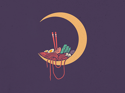 Ramen To The Moon asian cooking dark delicious eat food foodies japanese moon moon light night noodle outdoors planet ramen sky space vintage wild wildlife