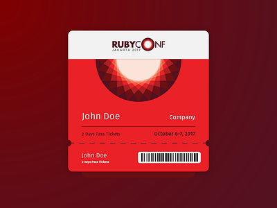 Rubyconf Ticket