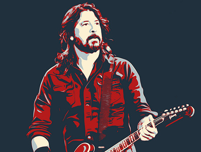 Dave Grohl dave grohl graphic design illustration musician photoshop