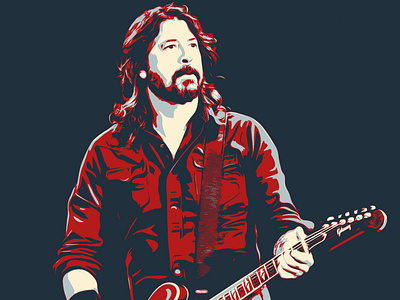 Dave Grohl dave grohl graphic design illustration musician photoshop