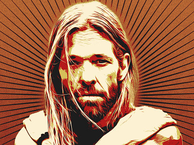 Taylor Hawkins digital art graphic design illustration musician taylor hawkins