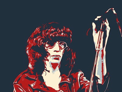 Joey Ramone digital art graphic design illustration joey ramone musician