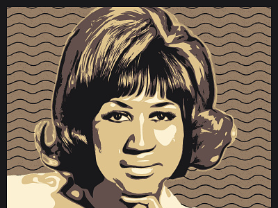 Aretha Franklin aretha franklin digital art graphic design illustration music musician rb singer soul