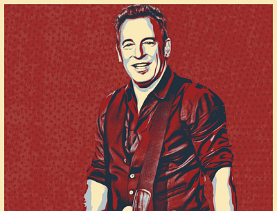 Bruce Springsteen bruce springsteen digital art graphic design illustration music musician springsteen