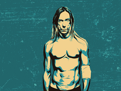 Iggy Pop digital art fan art iggy iggy and the stooges iggy pop musician punk punk rock the stooges