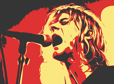 Kurt Cobain digital art fan art kurt cobain musician nirvana
