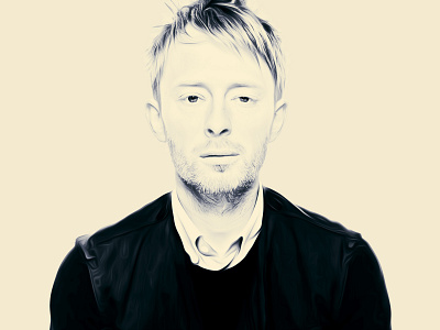 Thom Yorke digital art fan art musician radiohead thom yorke