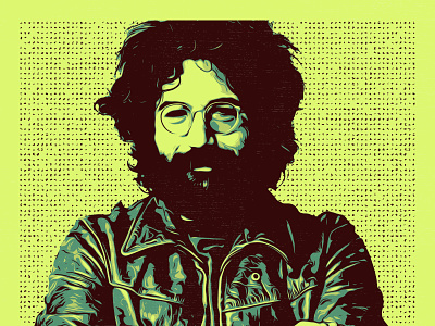 Jerry Garcia digital art fan art grateful dead jerry garcia musician