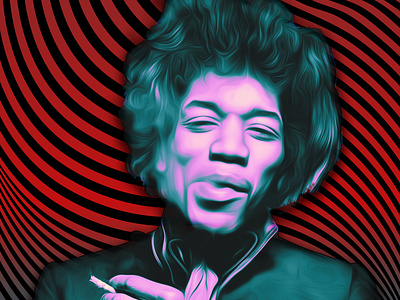 Jimi Hendrix digital art fan art guitar god guitarist hendrix jimi hendrix musician pop art