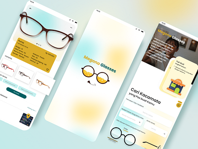 Megono Glasses App glasses mobile app ui ui app