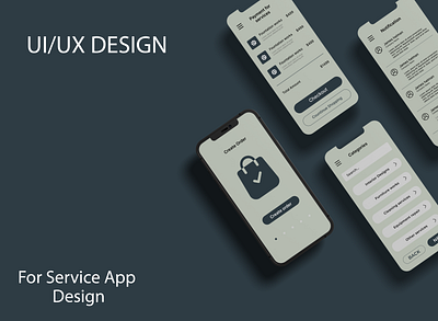 Service Provider App/UI Designs app branding des design graphic design illustration ser ui