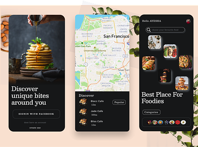 Food App app design app in figma figma design food app food mobile app food ordering app foodprototype prototype restaurant rider app uber app