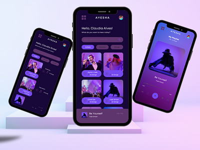 Music App adobe photoshop brand design branding chating app chating prototype corporate design figma figma design figmadesign figmaexpert graphic design illustration landing page logo mobile prototype music app prototype social app video