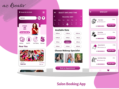 Salon Booking App UI