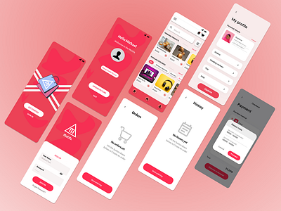 Mobile shopping app UI