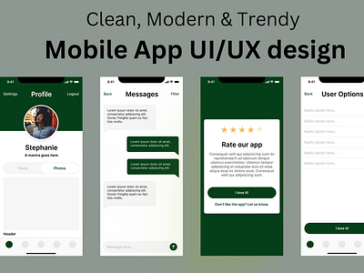 Mobile App UI UX Design