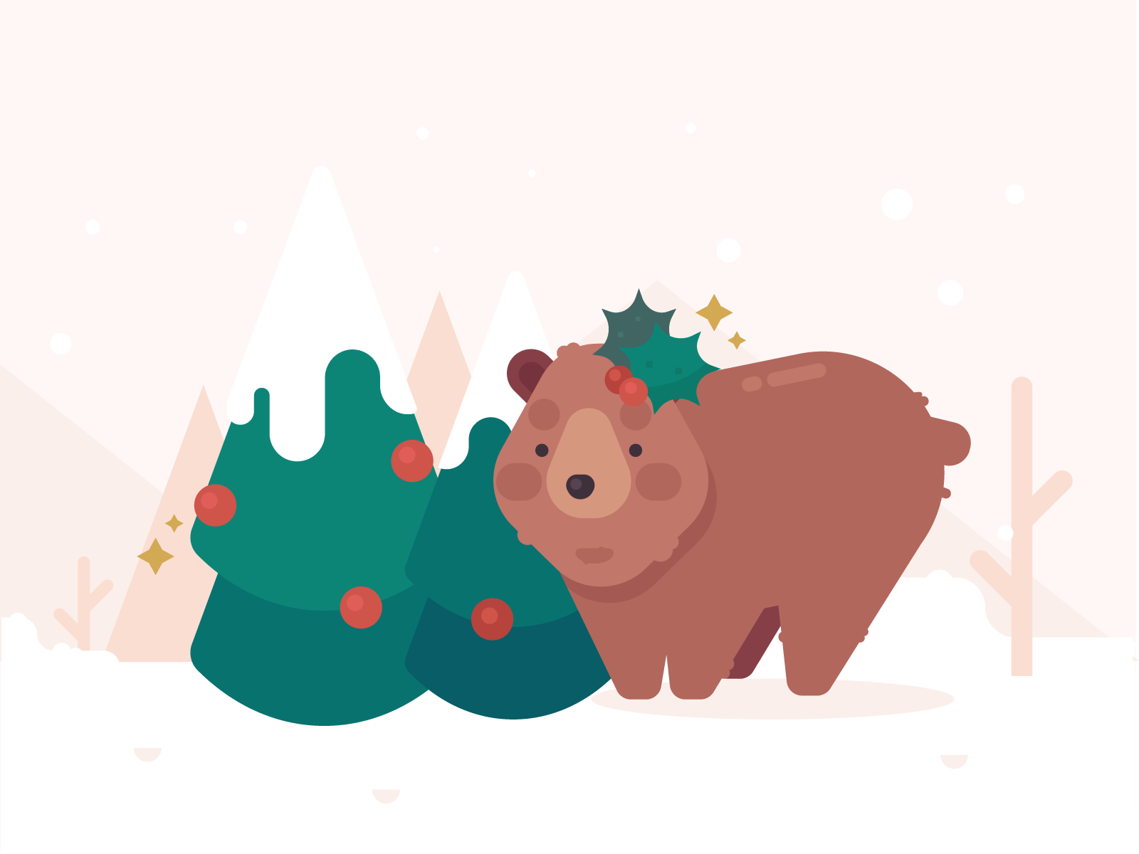 Chairman Mom Holiday Bear by Lisa on Dribbble