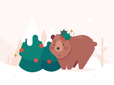 Chairman Mom - Holiday Bear bear christmas holiday holly homepage mama mama bear pines snow yule