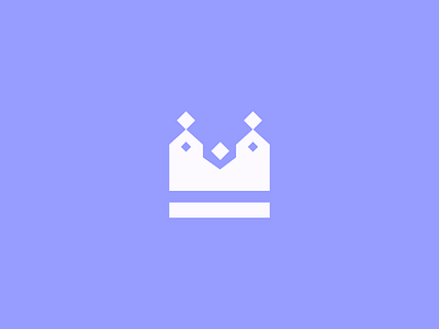 Crown brand mark crown geometric king logo regal