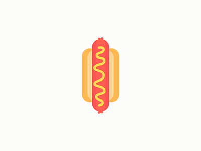 You're looking a little warm there, pup. flat design food hot dog hotdog illustration illustration design junk food mustard vector