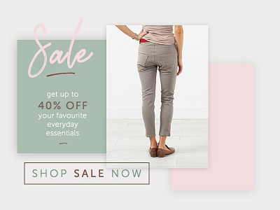Layered Sale Banner ecommerce feminine layout practice sale ui