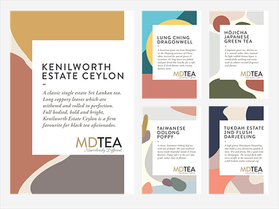 Labels For New Single Origin Tea Range