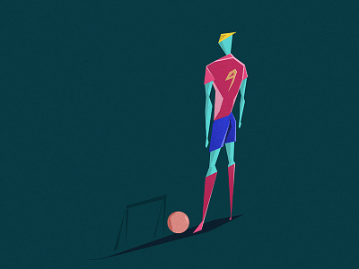 Football 2d cartoon characterdesign football illustration player soccer