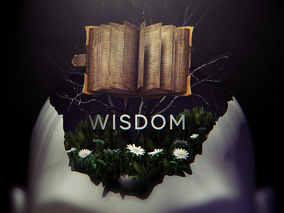 Wisdom 3d 3d art book cinema 4d cinematic design evil head plants