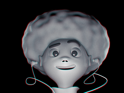 WIP of 3d boy 3d 3dart 3dgraphic boy c4d character head modeling render wip