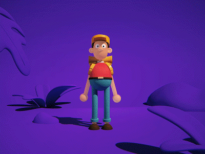 Running 3d 3d animation 3dcharacter c4d character characterdesign