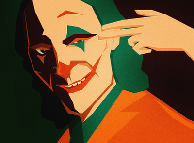Joker 2d affinitydesigner character film illustration joker movie vector