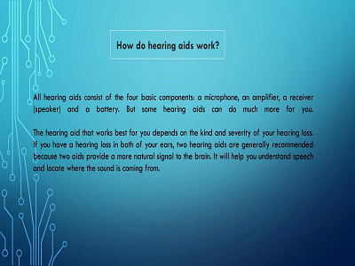 How Hearing Aids Works
