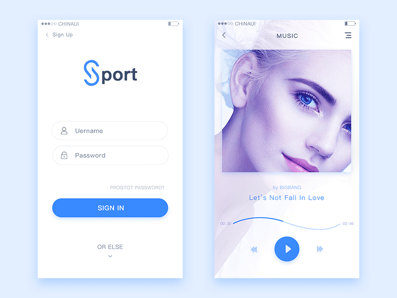 sport_sign in by Ada on Dribbble