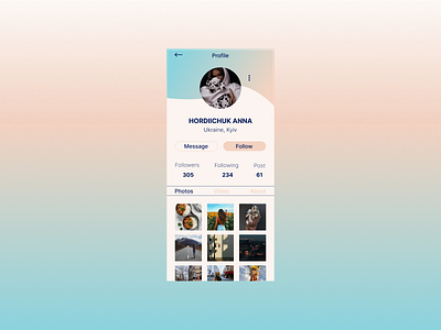 #daily UI #006 "User Profile" apdesign app bechance branding dailyui design dribble graphic design illustration logo ui uidesign uitrends uiux userinterface ux uxdesign vector webdesign