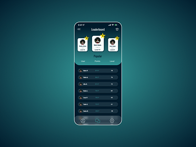 #daily UI #019 "Leaderboard" app appdesign bechance branding creative dailyui design dribble graphic design illustration logo ui uidesign uiux userinterface ux uxdesign vector web webdesign