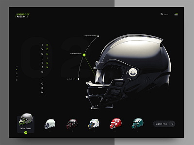 Future Of Football - Concept Web Design app branding design future product sport web design