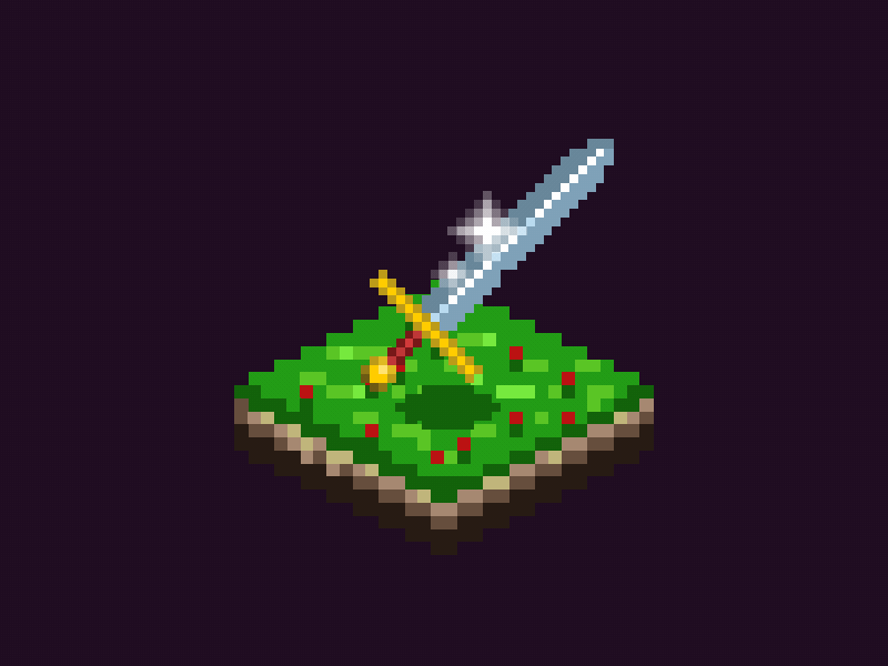 Sword.io animation app branding gif pixel art