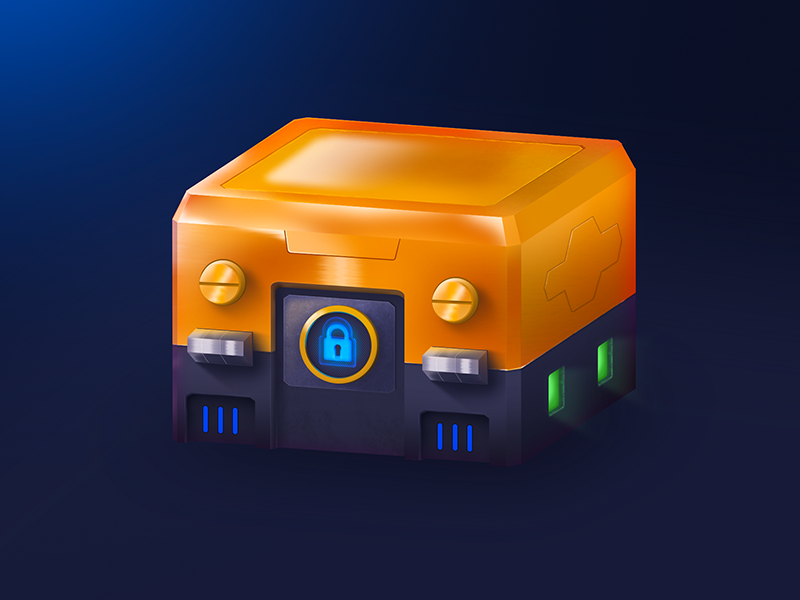 Video Game crate by Ditex on Dribbble